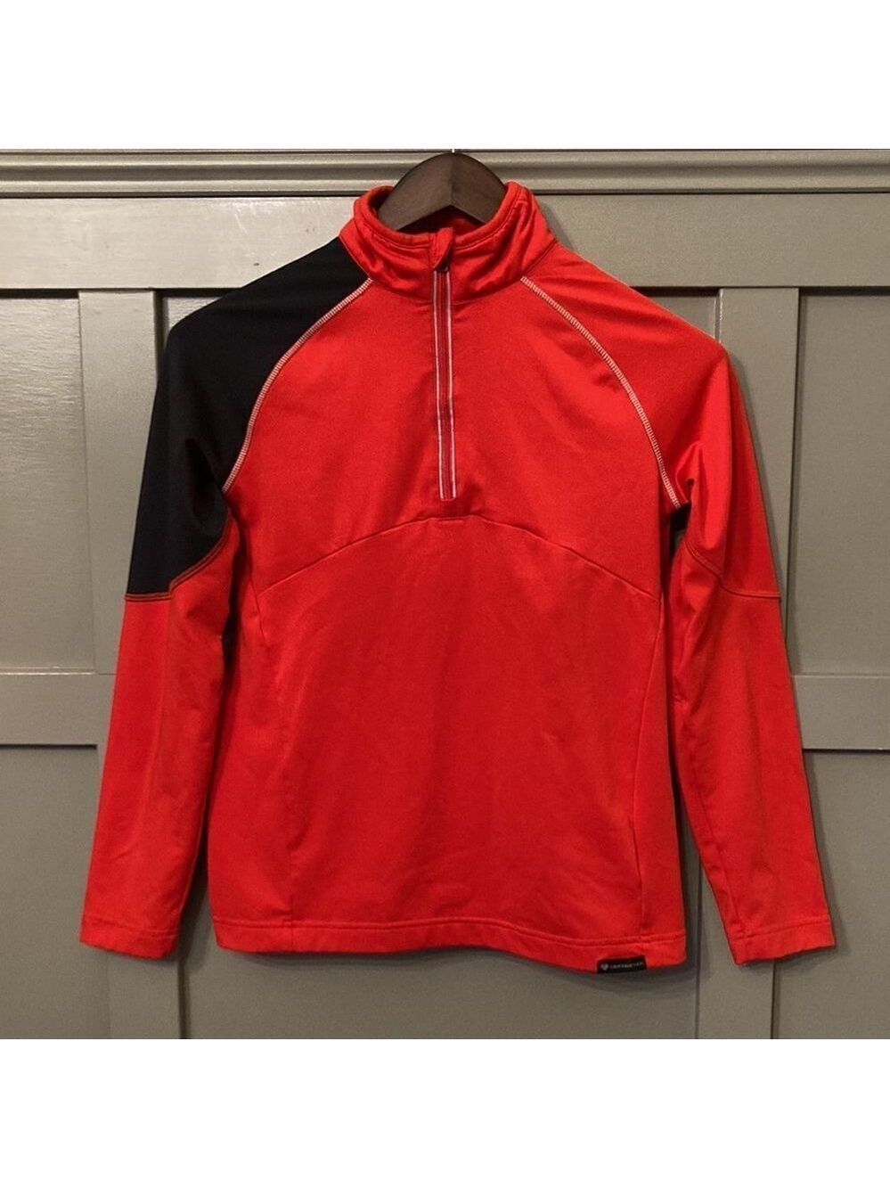 OBERMEYER Transport Tech Baselayer Performance Top Red & Black Boys Size Large